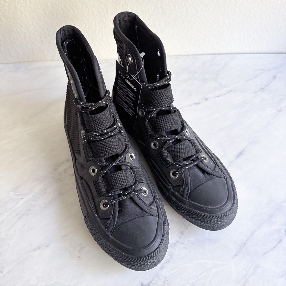 NWT Converse Chuck 70 Tech Hiker High  'TRIPLE BLACK' Size 5 37.5 women 6.5